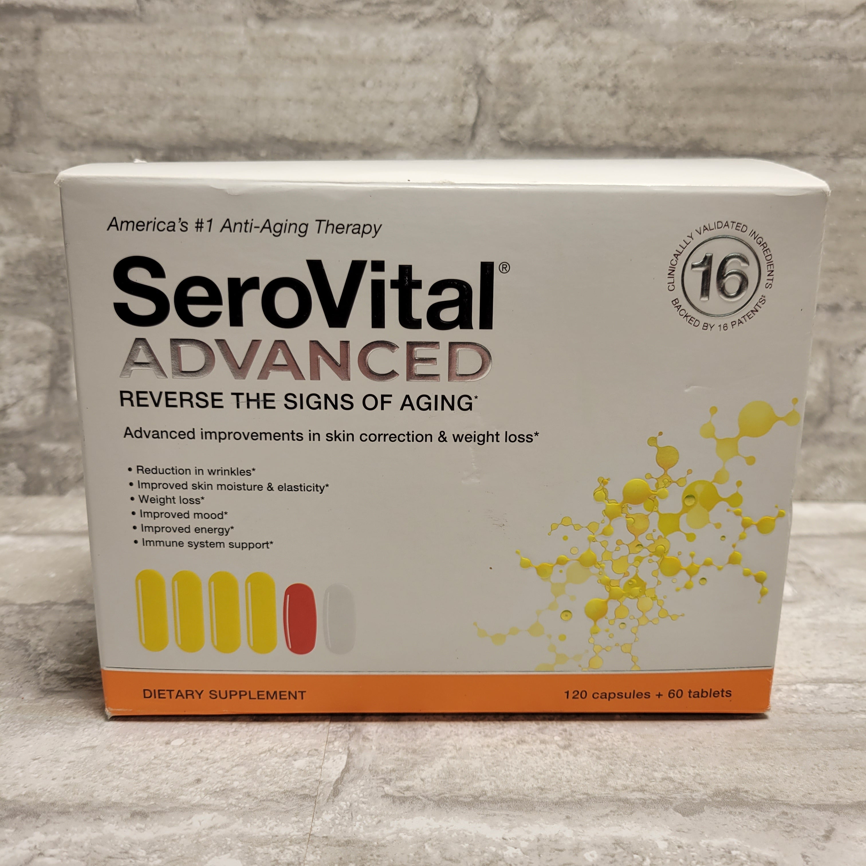SeroVital Advanced 120 Capsules + 60 Tablets Dietary Supplement 01/202